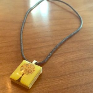 Scrabble art necklace- never worn!